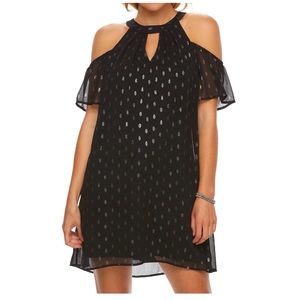 Black off the shoulder dress